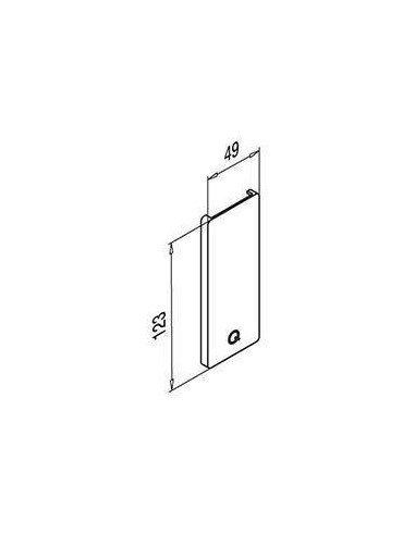 Medidas Tapa perfil Easy Glass Slim 6734 Zamac
