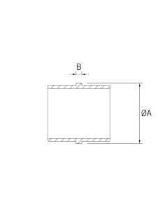 Conector inox. CT-207 AISI316 para soporte de travesaño de 12mm 2