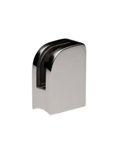 Pinza vidrio CC-751 de acero inoxidable para poste redondo de barandilla