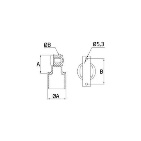 Soporte tubo SA-449 de acero inoxidable