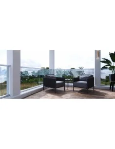 Kit barandilla Easy Glass Hybrid con vidrios - Barmet