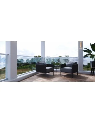 Kit barandilla Easy Glass Hybrid con vidrios - Barmet