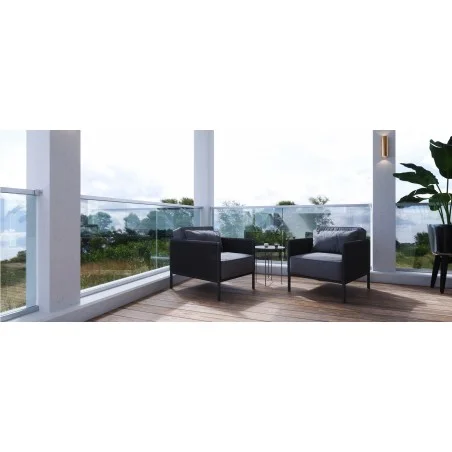 Kit barandilla Easy Glass Hybrid con vidrios - Barmet