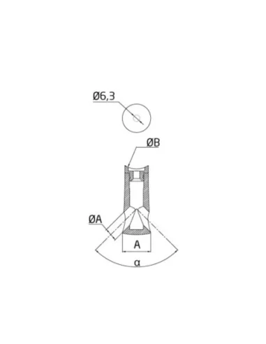 Soporte regulable para barandilla ST-370 plano