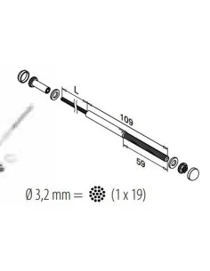 Sistema de Cable de Ø 3.2 mm | Conexiones Seguras y Rendimiento Confiable 2