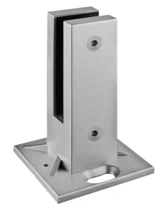 Pinza al suelo modelo 62 de acero inoxidable para sistema de barandilla de vidrio sin poste
