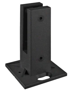Pinza al suelo modelo 62 de acero inoxidable para sistema de barandilla de vidrio sin poste 2