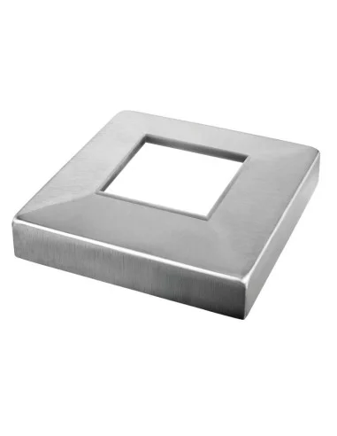 Embellecedor para pinza al suelo modelo 62 de acero inoxidable para sistema de barandilla de vidrio sin poste