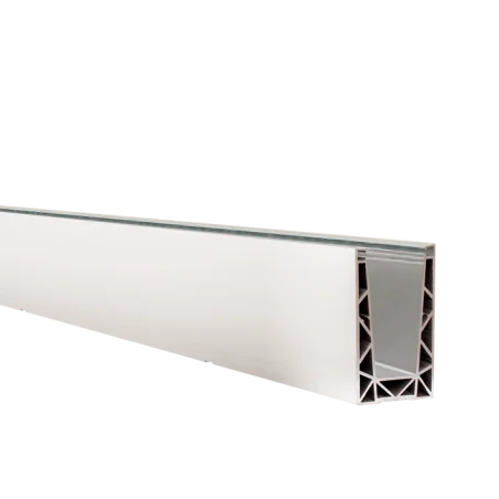 Perfil de suelo montaje superior para sistema de barandilla de vidrio GlassFit SV-1701