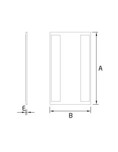 Tapa final Modelo EC-1701-1 para tramo inclinado perfil en "U" GlassFit Flow SV-1701 Top 2