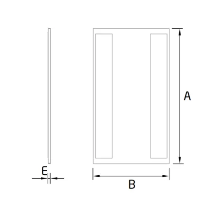 Plano Tapa final Modelo EC-1701-1 para tramo inclinado perfil en "U" GlassFit Flow SV-1701 Top