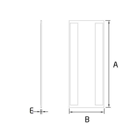Plano Tapa final Modelo EC-1701-2 para tramo inclinado perfil en "U" GlassFit Flow SV-1701 Top