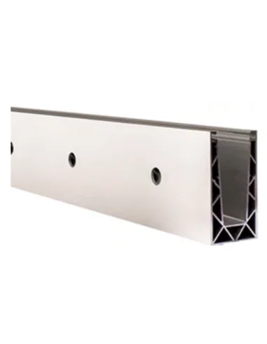 Perfil de suelo montaje lateral para sistema de barandilla de vidrio GlassFit SV-1602