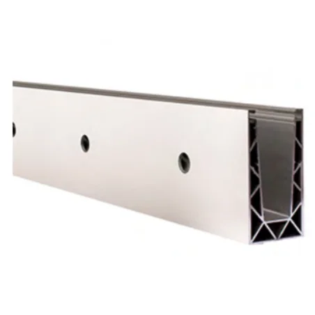Perfil de suelo montaje lateral para sistema de barandilla de vidrio GlassFit SV-1602