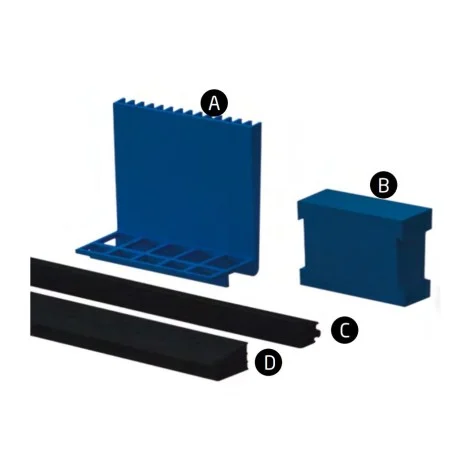 Kit gomas y cuñas Modelo PL-170 KIT-S para perfil en "U" GlassFit Flow SV-1701 Top
