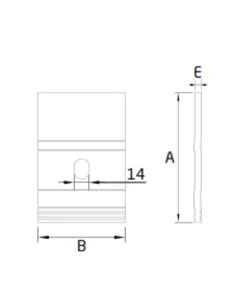 Perfil de drenaje para sistema de barandilla de vidrio GlassFit SV-1602 /SV-1702 2