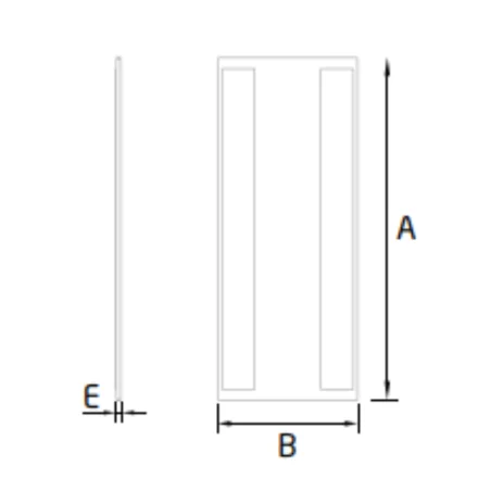 Plano de Tapa final Escalera Modelo EC-1702-4 para perfil en "U" GlassFit Flow SV-1702 Top