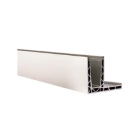 Perfil de suelo montaje lateral para sistema de barandilla de vidrio GlassFit SV-1703