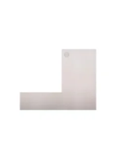 Tapa derecha final Horizontal Modelo EC-1703-1 para perfil en "U" GlassFit Flow SV-1703 Top