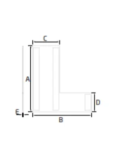 Tapa derecha final Escaleras Modelo EC-1703-2 para perfil en "U" GlassFit Flow SV-1703 Top 2