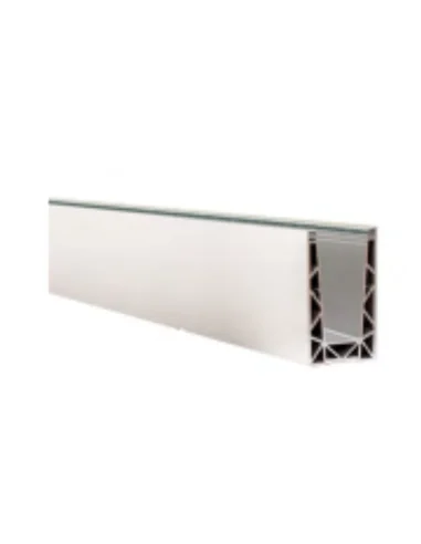 Perfil de suelo montaje lateral para sistema de barandilla de vidrio GlassFit SV-1705