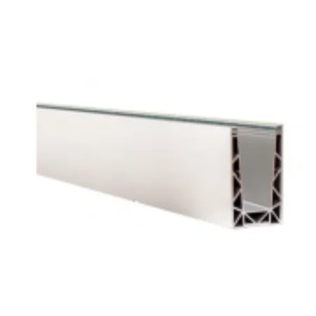 Perfil de suelo montaje lateral para sistema de barandilla de vidrio GlassFit SV-1705