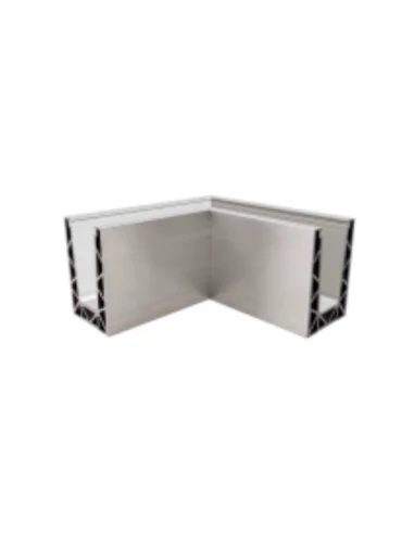 Esquina a 90º interior/exterior para sistema de barandilla de vidrio GlassFit SV-1801