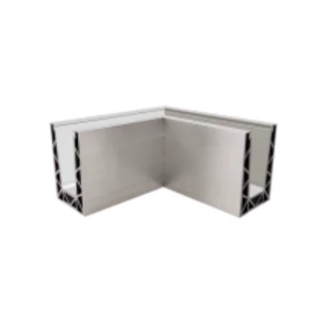 Esquina a 90º interior/exterior para sistema de barandilla de vidrio GlassFit SV-1801