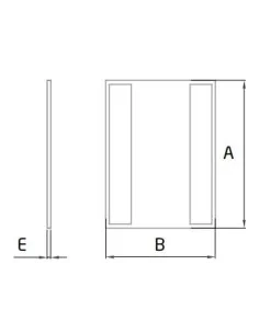 Tapa final Horizontal Modelo EC-1801-1 para perfil en "U" GlassFit Flow SV-1801 Top 2