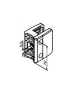 Pinzas para vidrio modelo 2300 acero inox AISI316/304 para superficie redonda 2