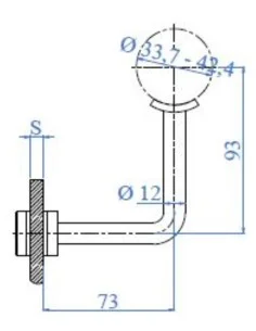 Sujeta pasamanos para vidrio E035100 2