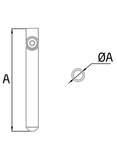 Soporte para pasamanos de acero inoxidable
