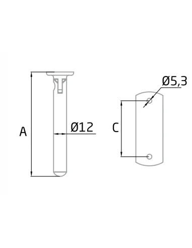 Soporte para pasamanos de acero inoxidable cuadrado o rectangular