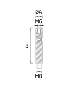 Soporte pasamanos lateral inclinado SA-480 - Barmet 2