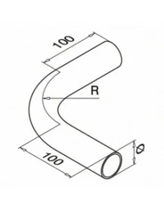 Curvatura tubular a 90º - Barmet 2
