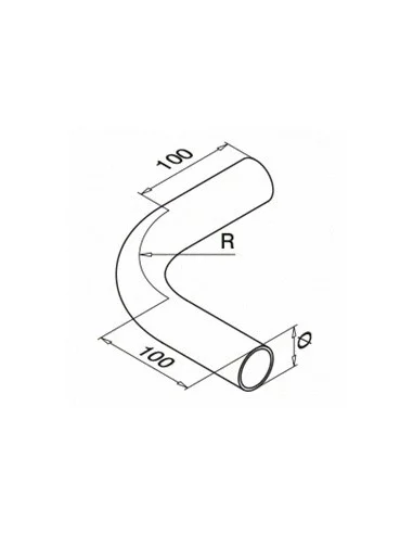 Curvatura tubular a 90º