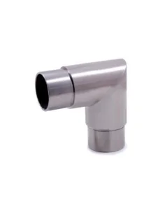 Codo ángulo 90º de acero inoxidable E451 conector para tubo de Ø42,4mm