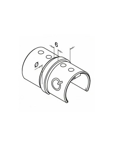 Conector de Barra Redonda para Perfil U | Unión Robusta y Eficiente