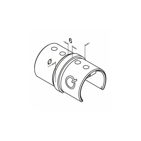 Conector de Barra Redonda para Perfil U | Unión Robusta y Eficiente