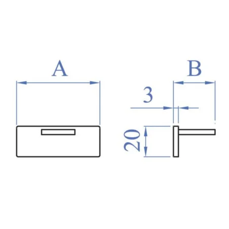 Plano Terminal para Pasamanos Evolution Box E1100140