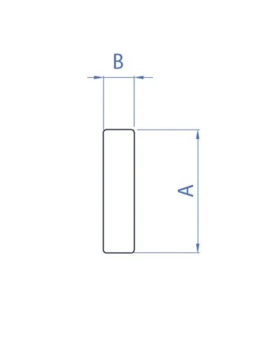Plano Unión en recto para Pasamanos Evolution Box E1100170
