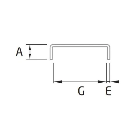 Plano de Pasamanos de acero inoxidable SV-1260 pulido o satinado de 2500mm