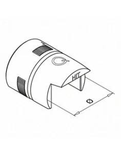 Conector de tubo redondo perfil U tramos rectos 6790 2