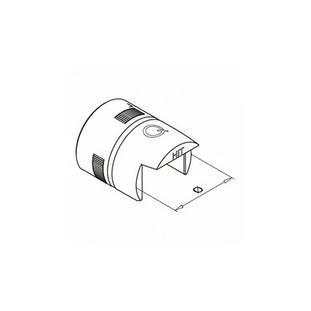Conector de tubo redondo perfil U tramos rectos 6790