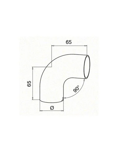 Medidas Conector de pasamanos para madera 0305