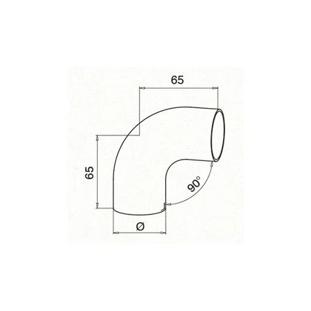Medidas Conector de pasamanos para madera 0305