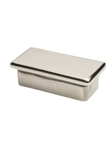 Tapa final para pasamanos de acero inoxidable rectangular 40x20mm
