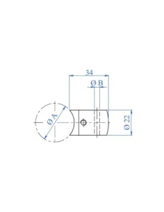 Soporte intermedio para cable ESF041 2