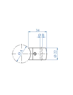 Soporte para cable inicio y final EST041DX 2