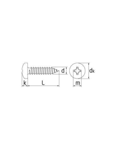 Plano Tornillo DIN-7981